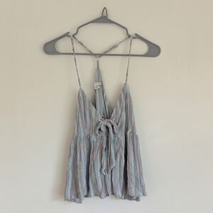 AE Striped Bow Tank Top